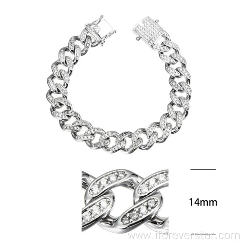 Hip Hop Jewelry Fashion Miami Cuban Chain Bracelet